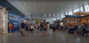 Arrivals area Malaga Airport